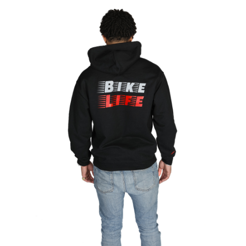 Reflective Bike Life Hoodie Black