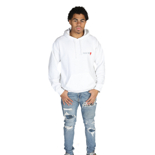 Box Logo Hoodie White