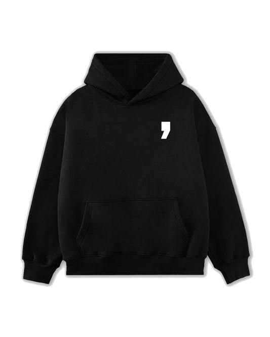 Comma Hoodie Black Push The Comma