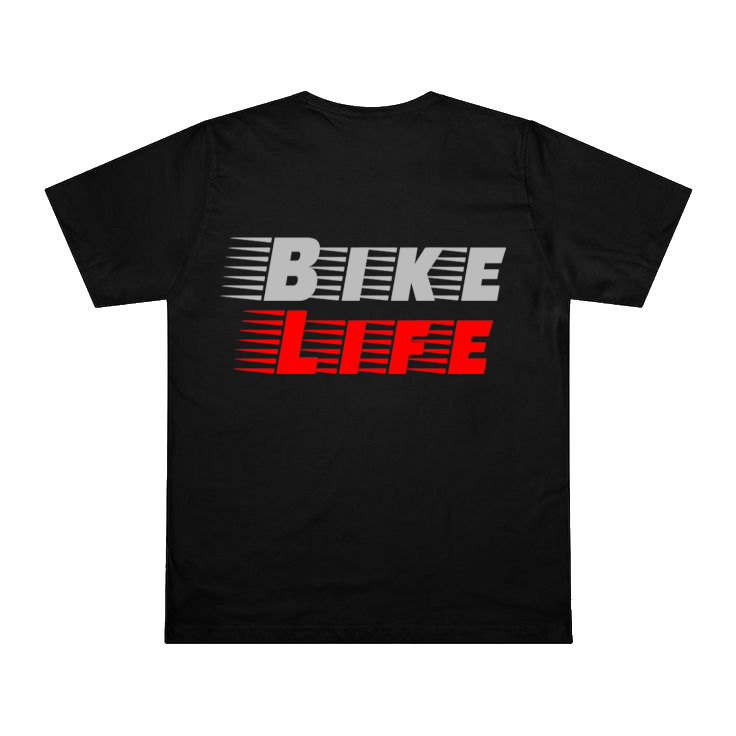 Reflective Bike Life T-Shirt Black