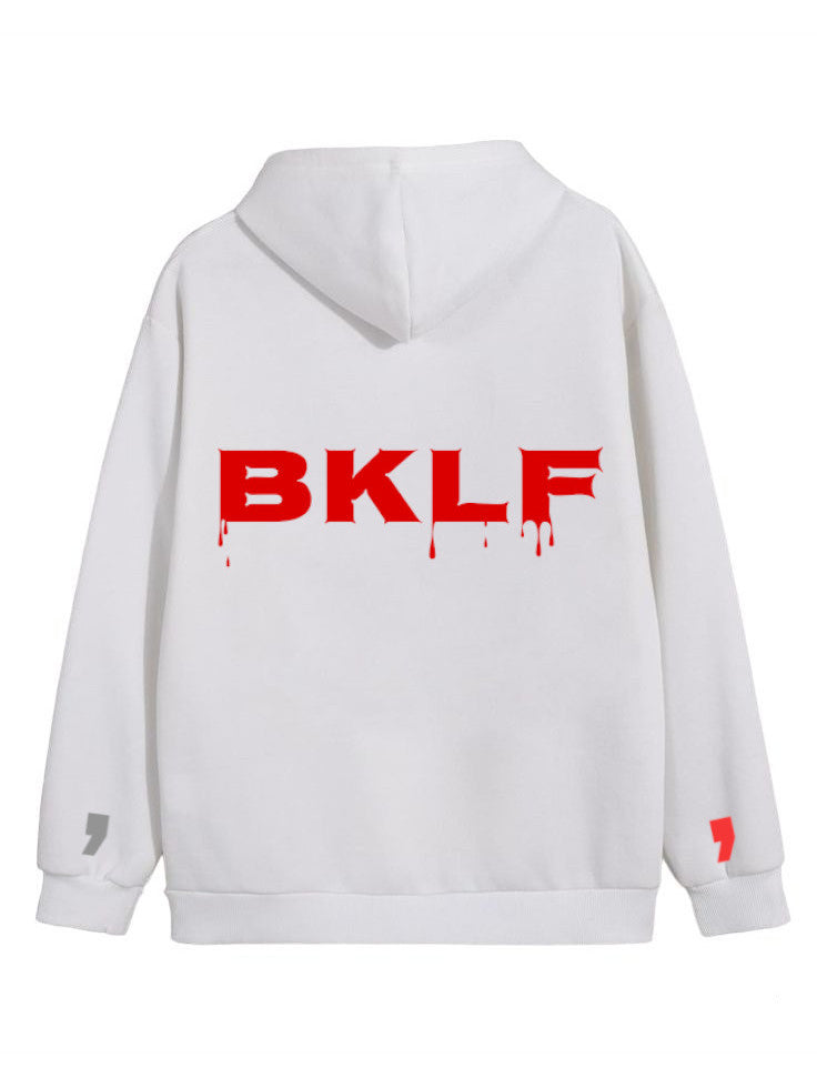 Red BKLF Hoodie White