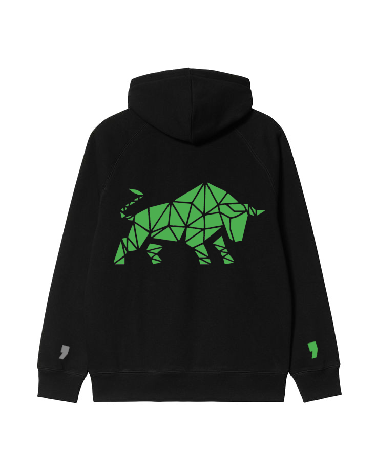 Bull Hoodie Black