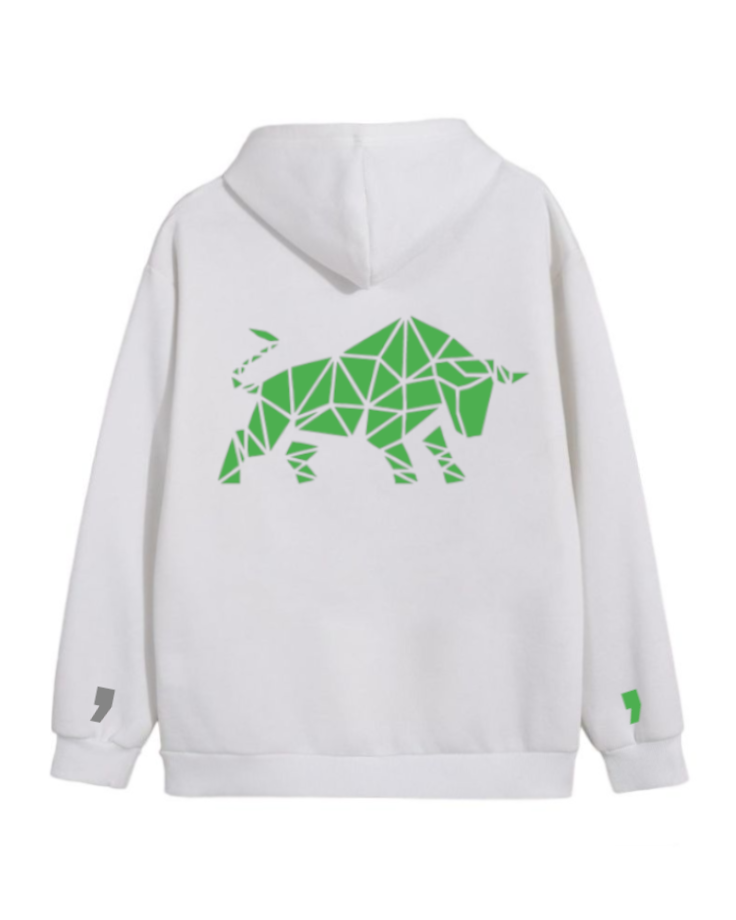 Bull Hoodie White