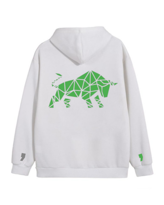 Bull Hoodie White